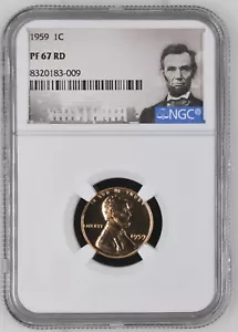 1959 Lincoln Cent C NGC PF67 RD - Picture 1 of 2