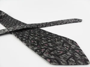 Cravatta VINTAGE Conte San Giorgio Grigio Necktie 100% Seta Silk MADE IN ITALY - Foto 1 di 3