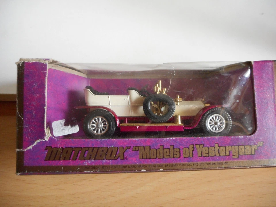 Matchbox Models of Yesteryear 1906 Rolls Royce Silver Ghost Y-10 in weiß in Box - Bild 1 von 1