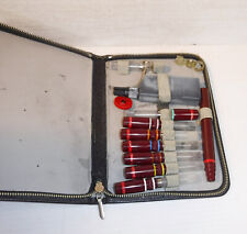 Vintage 1960s rOtring Micronorm Technical Drawing Pen Set with Black Zipper Case
