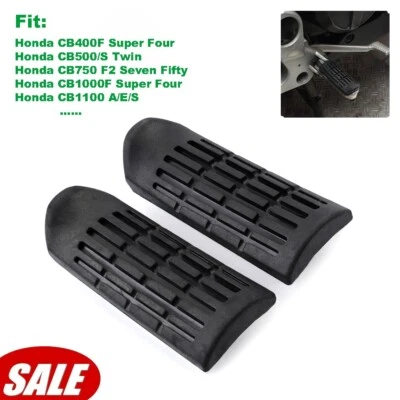 Reposapiés delantero de goma para Honda CB400F CB500/S CB750 CB1000F CB1100 Foto 1 de 4