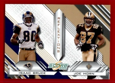 2003 Score Reflextions #R19 Isaac Bruce/Joe Horn. - Image 1 of 2