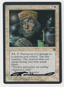Signed Samite Alchemist HP Homelands Artist Tom Wanerstrand 1995 WOTC MTG Magic! - Picture 1 of 2