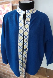 Vintage Sweater Talbott Travler Blue Dacron - Picture 1 of 4