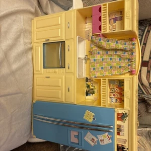Mattel Barbie Deko Sammlung Küche gelb 2004 Vintage ohne Zubehör - Bild 1 von 5