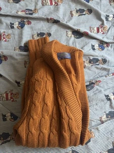 Vintage Pendleton Sweater Sz  M Virgin Wool Cardigan orange miUSA - Picture 1 of 6