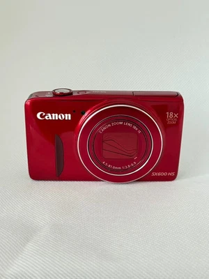 Canon Powershot SX600 HS Red16.0MP 18x Zoom Digital Camera English Language - Image 1 of 4