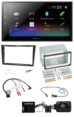Pioneer USB Bluetooth DAB 2DIN Lenkrad Autoradio für Opel Zafira Corsa D Astra H - Bild 1 von 4