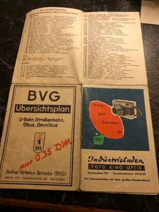 BVG Übersichtsplan Berlin 2/1960 RAR OST - Bild 1 von 4