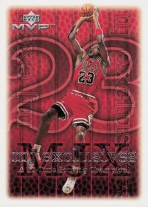 1999 Upper Deck MVP Card #184 Michael Jordan Chicago Bulls MJ Exclusives Card - Bild 1 von 2