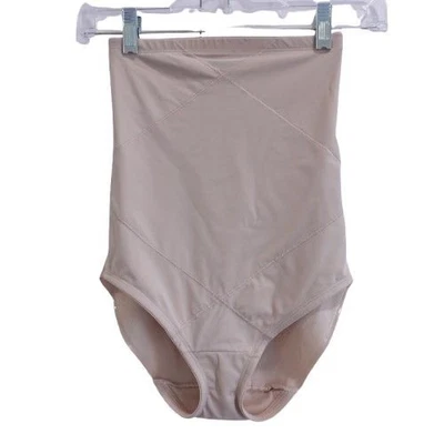 Cueca Miraclesuit Instant Tummy Tuck cintura alta extra firme bronzeada tamanho M 2415 - Imagem 1 de 4