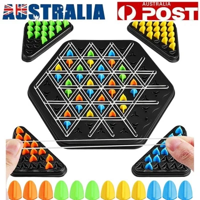 Chain Triangle Chess Game Triggle Rubber Band Game Educational Interactive Game - image 1 of 4