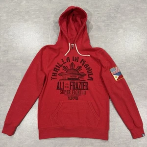 Roots Of Fight Muhammad Ali Joe Frazier Thrilla In Manila Hoodie Herren Large rot - Bild 1 von 17