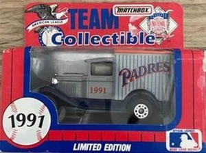 1991 MATCHBOX TEAM COLLECTIBLE AMERICAN LEAGUE SAN DIEGO PADRES 1/64 DIECAST - Picture 1 of 1