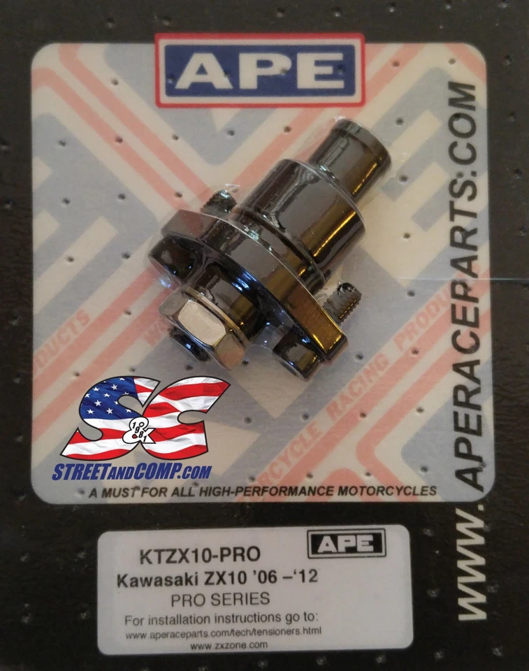 APE PRO SERIES MANUAL CAM CHAIN TENSIONER KTZX10-PRO KAWASAKI ZX10R 06-15, 17-18 - Image 1 of 1