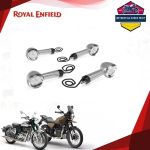 Genuine Royal Enfield Silver Led Indicators for Hunter 350 & Meteor 350 KXA00095 - Picture 1 of 6
