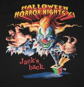 Vintage 2001 Universal Studios Halloween Horror Nights XI Jack's Back T-Shirt L - Picture 1 of 7
