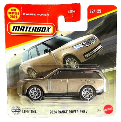Matchbox 2024 Range Rover PHEV 32/125 2025 1:64 coche modelo juguete SUV Reino Unido país