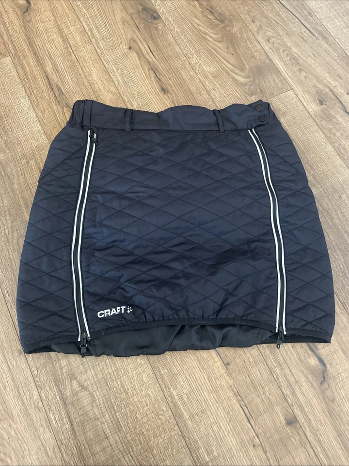 Minifalda CRAFT para mujer negra aislada esquí invierno - cremalleras reflectantes - M Foto 1 de 4
