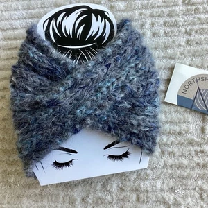 Diadema de Alpaca Suri Tejida a Mano Azul Gary Hecha en EE. UU. NUEVA CON ETIQUETAS Suave Ligera Regalo - Imagen 1 de 6