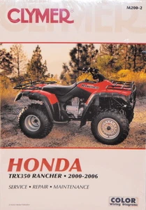 NEW Honda Atv TRX350 350 Rancher Repair Manual NEW! - Picture 1 of 1