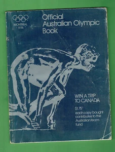 #T87. OFFICIAL 1976 AUSTRALIAN MONTREAL OLYMPIC GAMES BOOK - Picture 1 of 1
