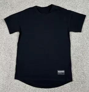 Alphalete T Shirt Mens Medium Black Performance Gym Workout Casual Cotton - Picture 1 of 9