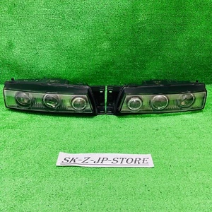 Juego de luces faros proyectores triple genuinos Nissan SILVIA S13 JDM usados - Imagen 1 de 8