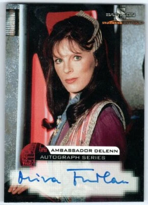 BABYLON 5 1997 SKYBOX SPECIAL EDITION MIRA FURLAN AS AMBASSADOR DELENN AUTOGRAPH - Image 1 of 2