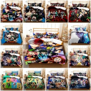 My Hero Academia Doona Duvet Cover Pillowcase Bedding Set Single Double Queen - Picture 1 of 26