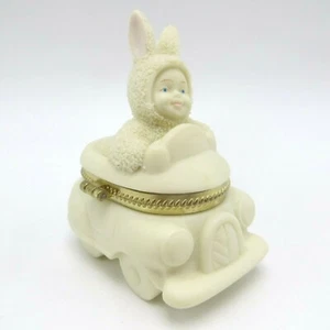Caja de baratijas Dept 56 Snowbunnies Go Bunny Go 2000 porcelana bisque 26362 Pascua - Imagen 1 de 10