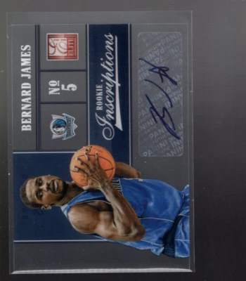 B2599- 2012-13 Elite Rookie Inscriptions #21 Bernard James Auto - NM-MT - Image 1 of 2
