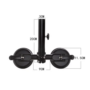 Car ATV Off-road Adjustable Flag Pole Mount Bracket +Sucker Support Holder Set - Picture 1 of 12