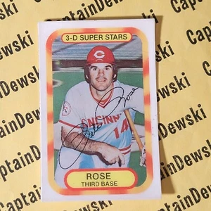 Tarjeta 3D rara edición de comida Pete Rose 1977 Kellogg's 3-D Super Stars #20 Kellogs - Imagen 1 de 6