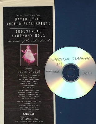 DAVID LYNCH JULEE CRUISE INDUSTRIAL SYMPHONY NO 1  AD (TWIN PEAKS) - Image 1 of 4