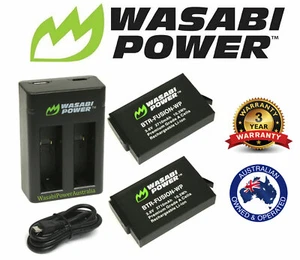 Wasabi Power (2710mAh) Battery (2-Pack) and Dual USB Charger for GoPro Fusion - Picture 1 of 9