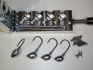 Freshwater Flateye Standup jig mold 7/8, 1, 1 1/8, 1 1/4 oz CNC Aluminum USA - Picture 1 of 7