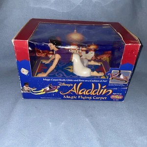 VTG Disney Aladdin Flying Magic Carpet Glides On Air JUST TOYS INC Box Untested - Picture 1 of 13