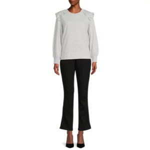 Pantalones elásticos para mujer talla real con bolsillos, negros, 2X (20) - Imagen 1 de 7