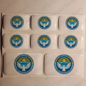 Aufkleber Kirgisistan Resin gewölbt Sticker Kirgisistan Wappen 3D Vinyl Moto - Bild 1 von 1