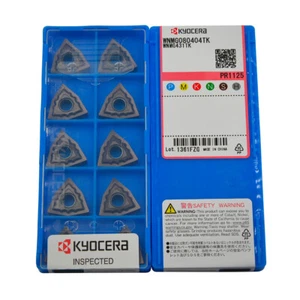 Kyocera WNMG080404TK WNMG431TK PR1125 CNC Carbide Insert 10pcs New - Picture 1 of 7
