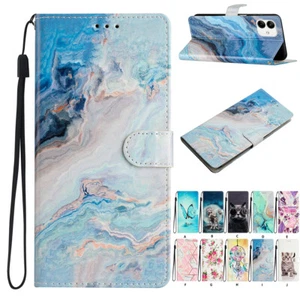 Case For Samsung Galaxy A73 A53 A42 A33 A14 A04S Pattern PU Leather Wallet Cover - Picture 1 of 81