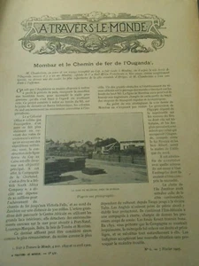 Nombaz Chemin Fer Ouganda Kilindini Expo Hanoi Indochine Gravure Article 1903 - Foto 1 di 3