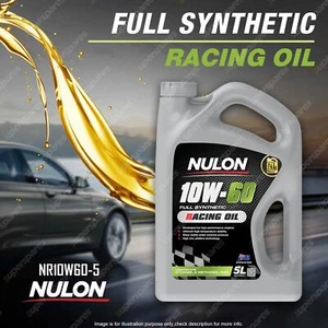 Nulon Full Synthetic 10W-60 Racing Engine Oil 5L NRO10W60-5 Ref NR10W60-5 - Picture 1 of 2
