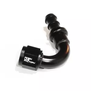 120 Degree Push Lock Hose End Fitting Fuel Oil Gas E85 - 12 AN - Picture 1 of 1