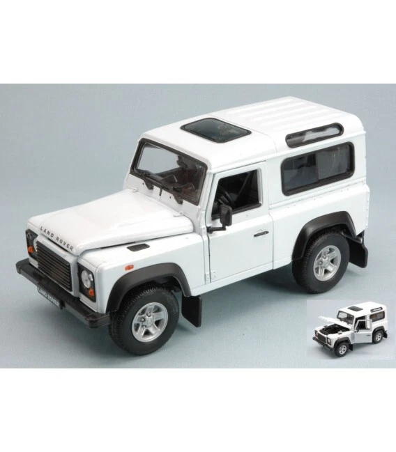 LAND ROVER DEFENDER 90 1984 WHITE 1:24 - Immagine 1 di 1