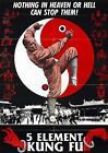 5 Element Kung Fu- A3 size 29.7x42cm Decor Art Canvas Print Poster