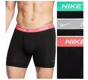 Nike 3-Pack Dri-FIT Essential Cotton Stretch Boxer Briefs BLACK,  MEDIUM 32-34 - Picture 1 of 3