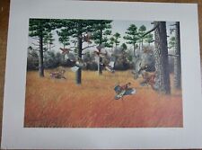 DURANT BALL QUAIL IN FLIGHT LIMITED EDITION  SIGNED PRINT 112/950 AP NOS LG.