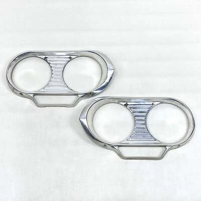 Par de biseles de faros diestro diestro diestro diestro Chevrolet Corvair Monza Spyder 1961-1964 Foto 1 de 4